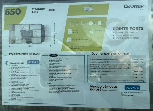 CHAUSSON 650 complet